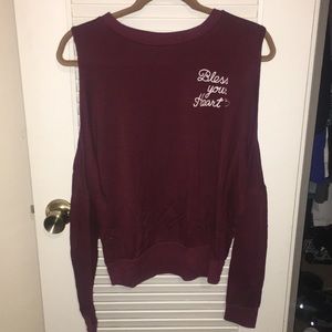 Long sleeve maroon